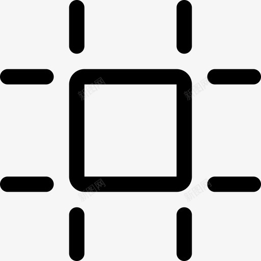 框架活动边界图标svg_新图网 https://ixintu.com 方形 框架 活动 箭头和框 边 边界 选定