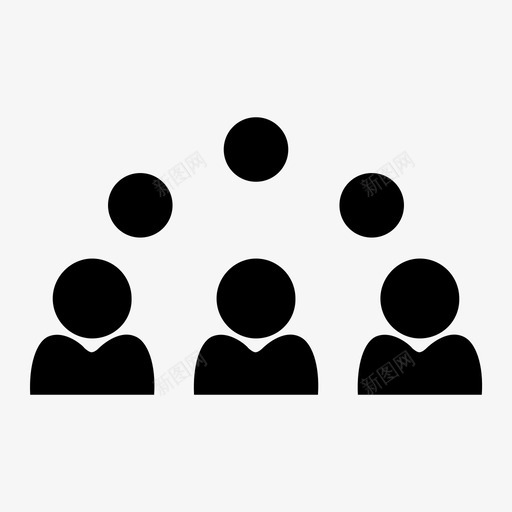 人社区有联系的群体图标svg_新图网 https://ixintu.com 一群人 人 有联系的群体 社区