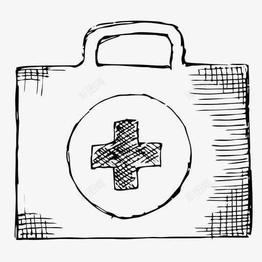 急救箱医疗药品图标svg_新图网 https://ixintu.com 医疗 急救箱 手绘 素描 药品 药箱