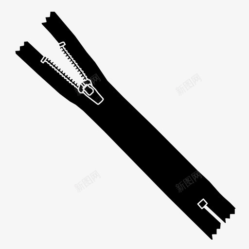 拉链闭合衣服图标svg_新图网 https://ixintu.com 压缩 打开 拉链 拉链文件 衣服 闭合
