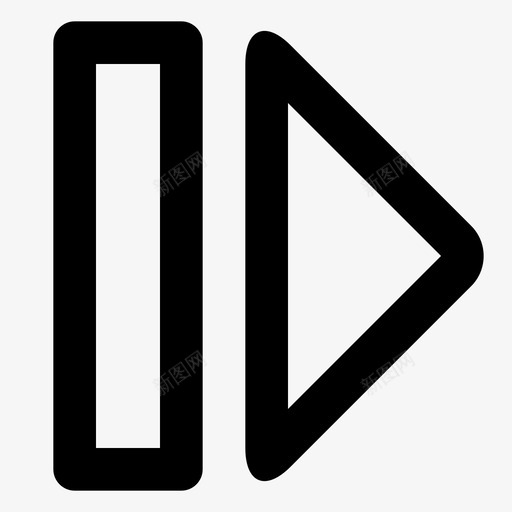 下一个按钮媒体媒体控制图标svg_新图网 https://ixintu.com 下一个按钮 媒体 媒体4像素笔划48x48像素 媒体控制 音乐