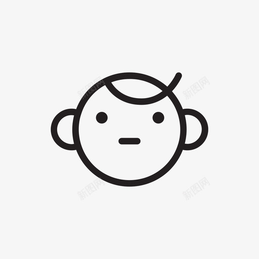 宝贝孩子悲伤图标svg_新图网 https://ixintu.com 孩子 宝贝 家人的脸 悲伤