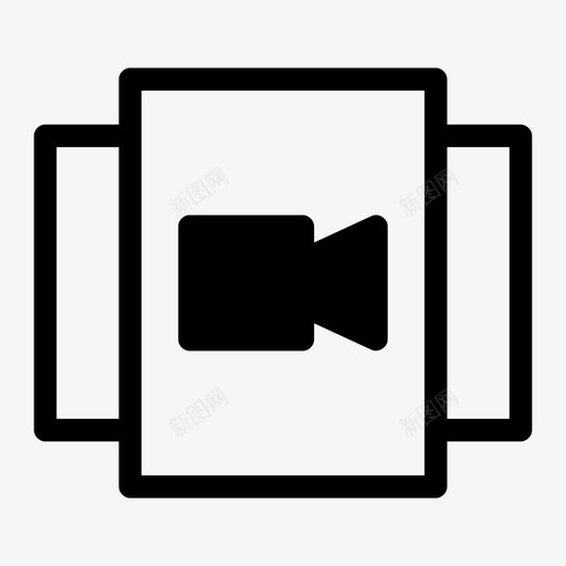 视频文件手绘播放图标svg_新图网 https://ixintu.com 手绘 播放 视频文件
