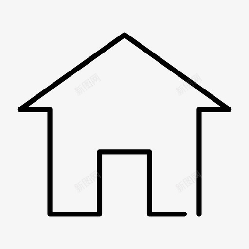 房屋楼房住宅图标svg_新图网 https://ixintu.com 住宅 办公楼 房屋 楼房 街拍细缝