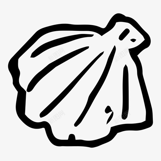 贝壳海洋图标svg_新图网 https://ixintu.com 海洋 贝壳