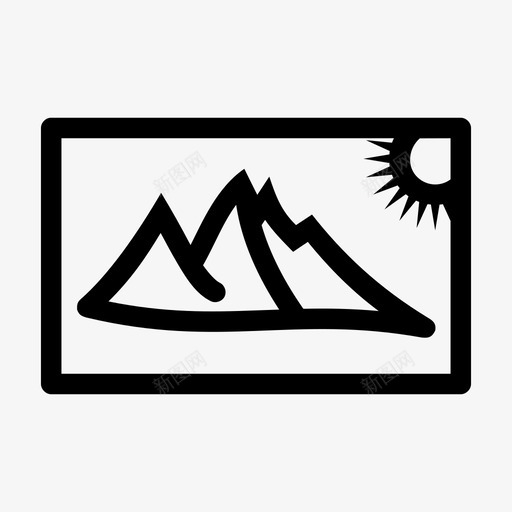 山图像户外图标svg_新图网 https://ixintu.com 图像 图片 山 户外 范围