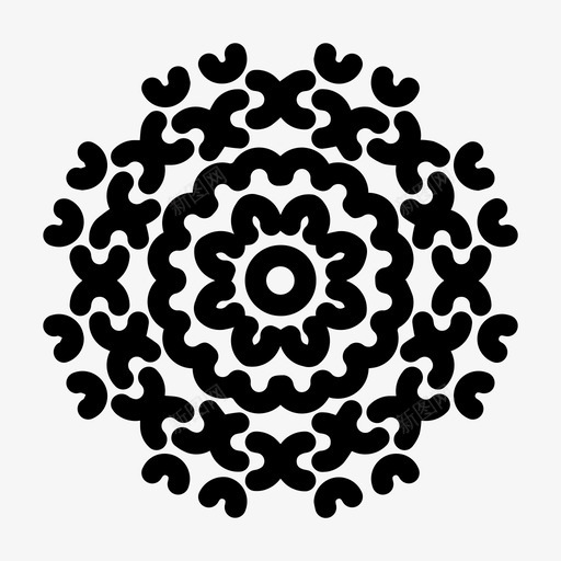 抽象的花象征图标svg_新图网 https://ixintu.com 抽象的花 象征