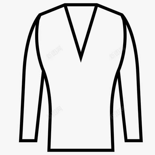 毛衣衣服外套图标svg_新图网 https://ixintu.com 外套 外套系列4 毛衣 男式 衣服 连衣裙