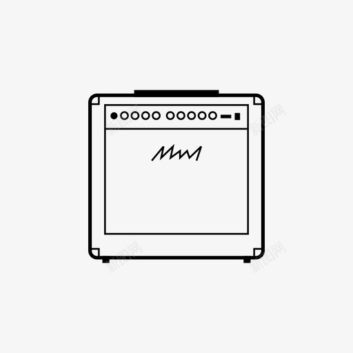 吉他扩音器摇滚乐图标svg_新图网 https://ixintu.com 吉他扩音器 摇滚乐