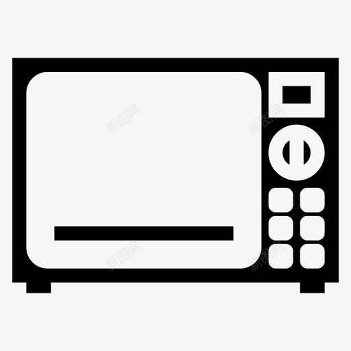 微波炉烹饪烤箱图标svg_新图网 https://ixintu.com 微波炉 技术 烤箱 烹饪