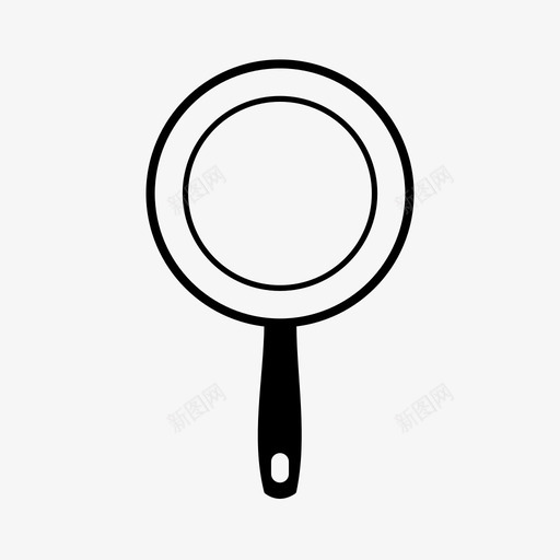 平底锅烹饪煎锅图标svg_新图网 https://ixintu.com 厨房 平底锅 烹饪 煎锅