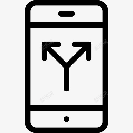 智能手机箭头手机图标svg_新图网 https://ixintu.com 导航 手机 智能手机 智能手机2 箭头