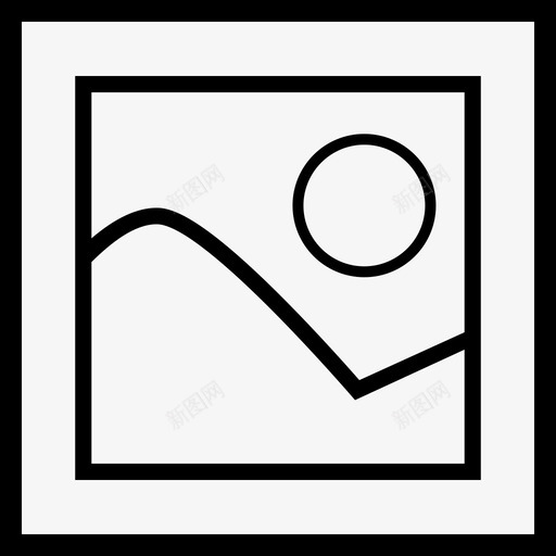 照片相册风景图标svg_新图网 https://ixintu.com 各种线条 照片 相册 绘画 风景