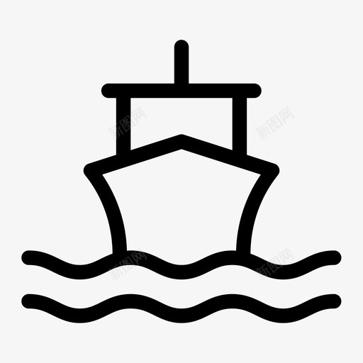 船货船帆船图标svg_新图网 https://ixintu.com 帆船 游艇 船 货船 运输媒介
