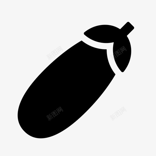茄子农场食品图标svg_新图网 https://ixintu.com 农场 素食主义者 花园 茄子 蔬菜 食品 食品饮料vol01