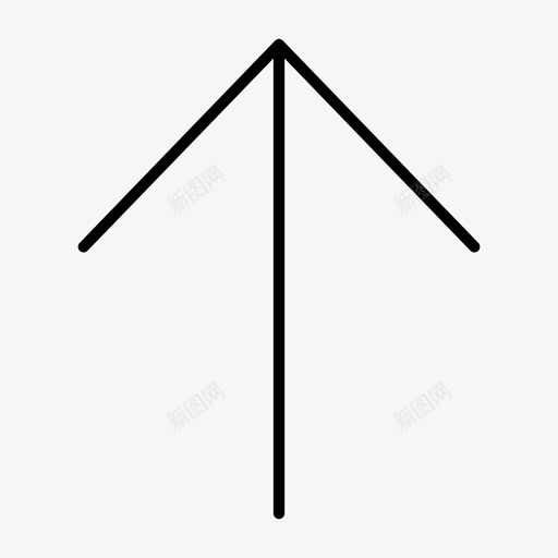 向上箭头顶部箭头图标svg_新图网 https://ixintu.com 向上箭头 顶部箭头