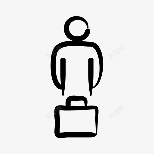 商人公文包经理图标svg_新图网 https://ixintu.com 公文包 商人 手绘 经理