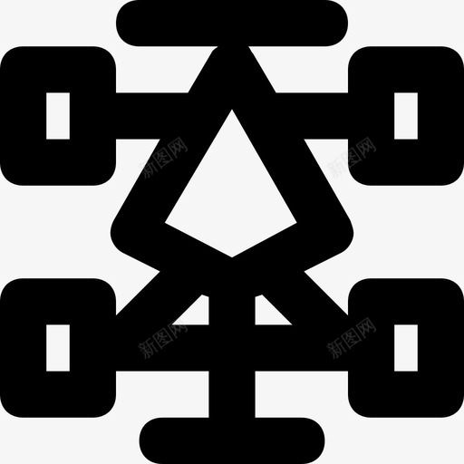 四轮自行车亚视四轮车图标svg_新图网 https://ixintu.com 亚视 四轮自行车 四轮车 旅行和地点平滑线图标 车辆