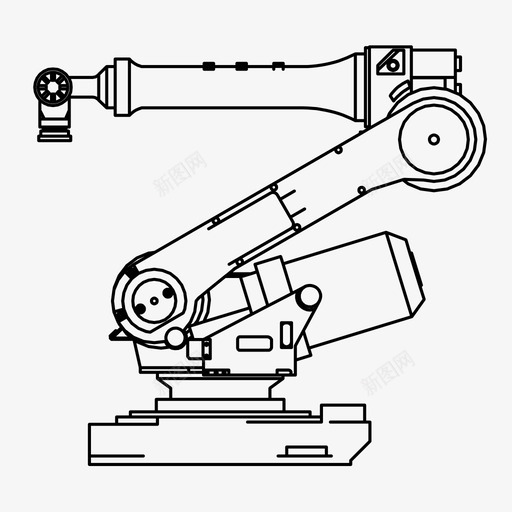机械臂未来工业图标svg_新图网 https://ixintu.com 工业 未来 机械 机械手臂 机械臂 生产