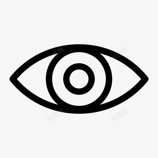眼睛眼珠眼球图标svg_新图网 https://ixintu.com 眼珠 眼球 眼睛 睫毛膏 货币封闭 阴影
