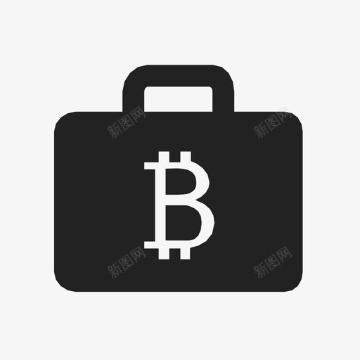 比特币公文包数字货币图标svg_新图网 https://ixintu.com 数字货币 比特币公文包