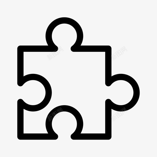 拼图块图标svg_新图网 https://ixintu.com 拼图块