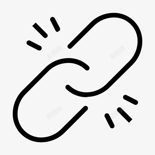 取消链接断开链接线图标svg_新图网 https://ixintu.com 取消链接 断开链接 线图标