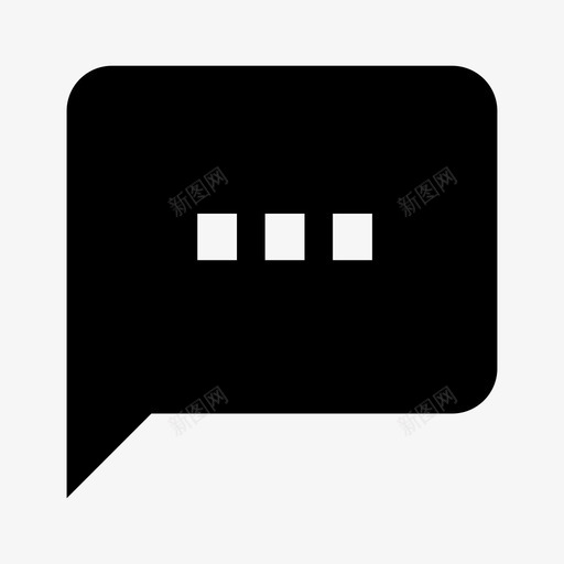 聊天材料界面图标svg_新图网 https://ixintu.com 材料界面 聊天