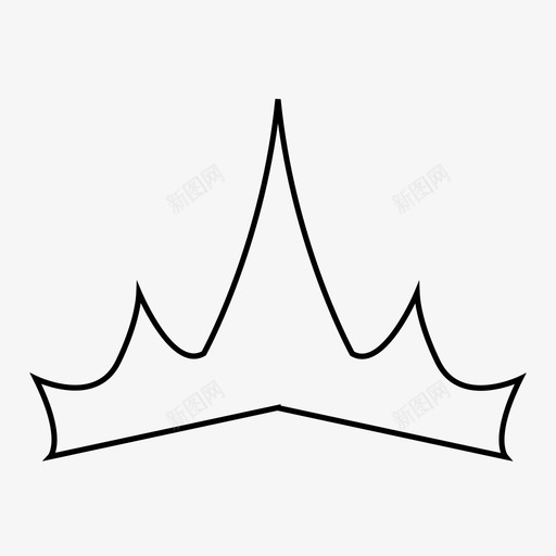 皇冠君主公主图标svg_新图网 https://ixintu.com 公主 君主 王后 皇冠