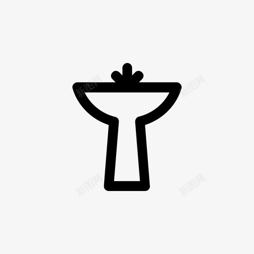 洗脸盆浴室家具和家居装饰图标svg_新图网 https://ixintu.com 家具和家居装饰 洗脸盆 浴室