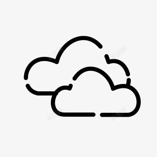 云互联网存储图标svg_新图网 https://ixintu.com 云 互联网 办公室 天气 存储