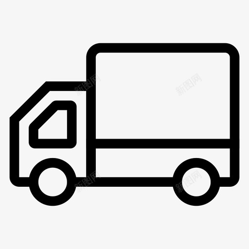 货车汽车送货图标svg_新图网 https://ixintu.com 旅行 汽车 物流 货车 车辆 运输线路图标 送货