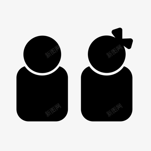 情侣化身男人和女人图标svg_新图网 https://ixintu.com 人 化身 情侣 爱情和浪漫 用户 男人和女人