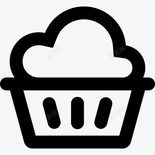 纸杯蛋糕糖果食品图标svg_新图网 https://ixintu.com 糕点 糖果 纸杯蛋糕 食品 食品4像素冲程48x48像素