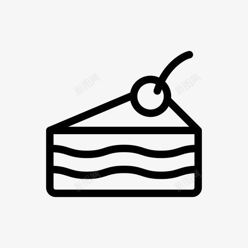 樱桃蛋糕纸杯蛋糕甜点图标svg_新图网 https://ixintu.com 松饼 樱桃蛋糕 甜点 糕点 纸杯蛋糕