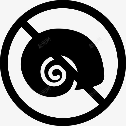 过敏原shelfish过敏食物图标svg_新图网 https://ixintu.com 蜗牛 过敏 过敏原shelfish 食物 食物过敏原glyph