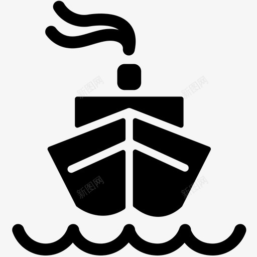 船集装箱物流图标svg_新图网 https://ixintu.com 商务电子商务物流 物流 船 运输 集装箱