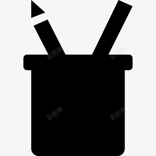 铅笔盒几何盒文具图标svg_新图网 https://ixintu.com 几何盒 学校和教育字形图标 文具 铅笔盒