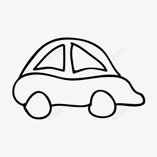 汽车婴儿玩具图标svg_新图网 https://ixintu.com 婴儿玩具 汽车