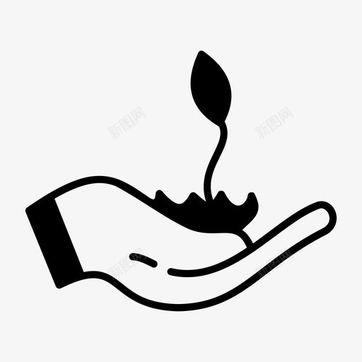 园艺生态手工植物图标svg_新图网 https://ixintu.com 园艺 手工植物 生态 芽苗菜