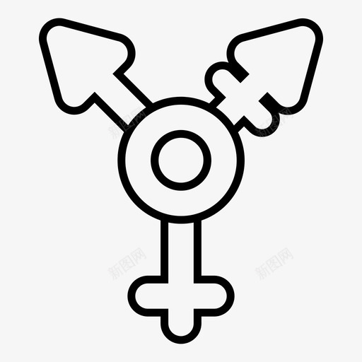 变性女性性图标svg_新图网 https://ixintu.com 变性 女性 性