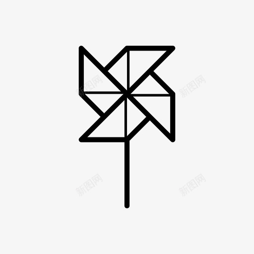 纸风车夏季第一卷图标svg_新图网 https://ixintu.com 夏季第一卷 纸风车