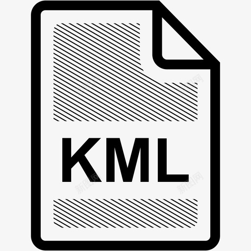 kml文件扩展名格式图标svg_新图网 https://ixintu.com kml文件 扩展名 文件格式 格式 类型