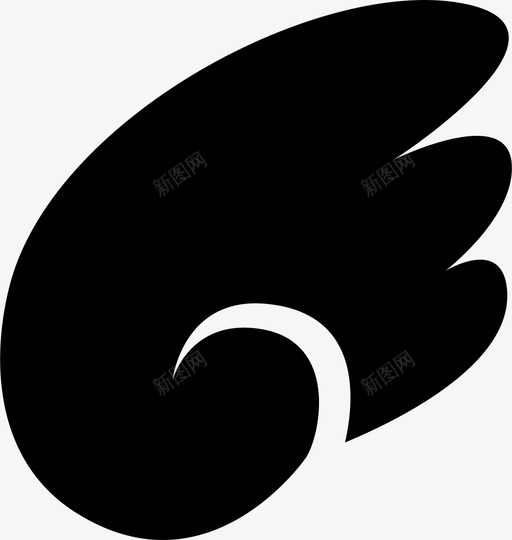 翅膀天使幻想图标svg_新图网 https://ixintu.com 天使 幻想 翅膀