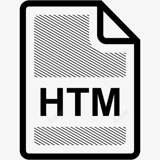 htm文件扩展名格式图标svg_新图网 https://ixintu.com htm文件 扩展名 文件格式 格式 类型