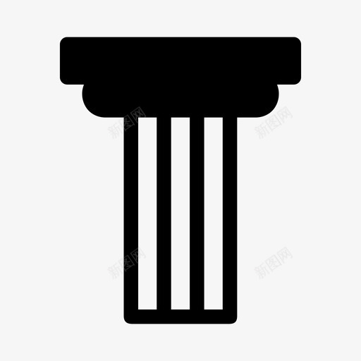 柱万神殿柱子图标svg_新图网 https://ixintu.com 万神殿 塔 柱 柱子