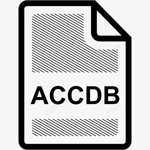 accdb文件扩展名格式图标svg_新图网 https://ixintu.com accdb文件 扩展名 文件格式 格式 类型