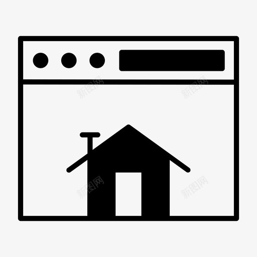 浏览器主页主页互联网图标svg_新图网 https://ixintu.com 主页 互联网 浏览器主页 网站 网站主页