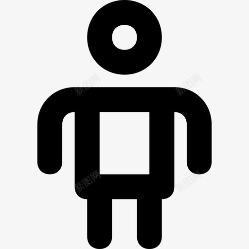 人男符号平滑线图标svg_新图网 https://ixintu.com 人 男 符号平滑线图标