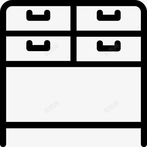 抽屉橱柜抽屉柜图标svg_新图网 https://ixintu.com 家具 抽屉 抽屉柜 橱柜 酒店平滑线条图标